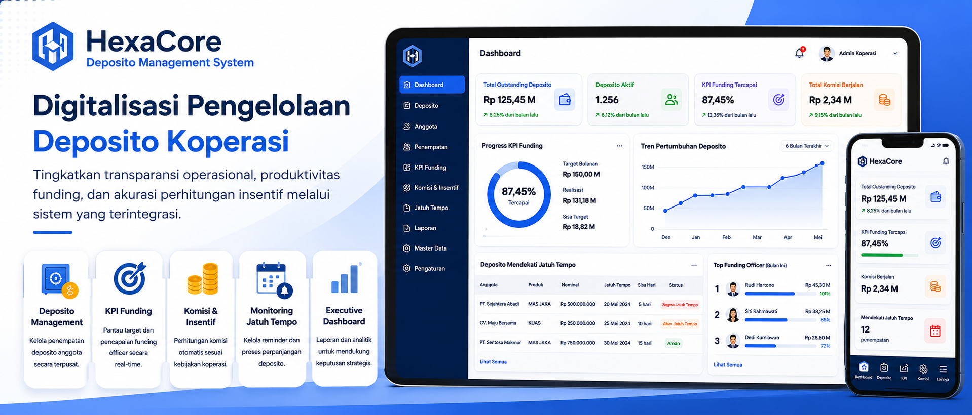 HexaCore Deposito Management System